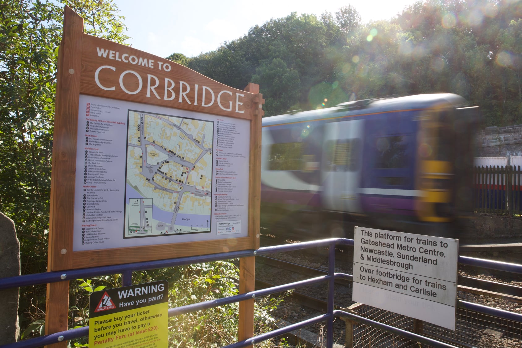 Corbridge Train Station Maps